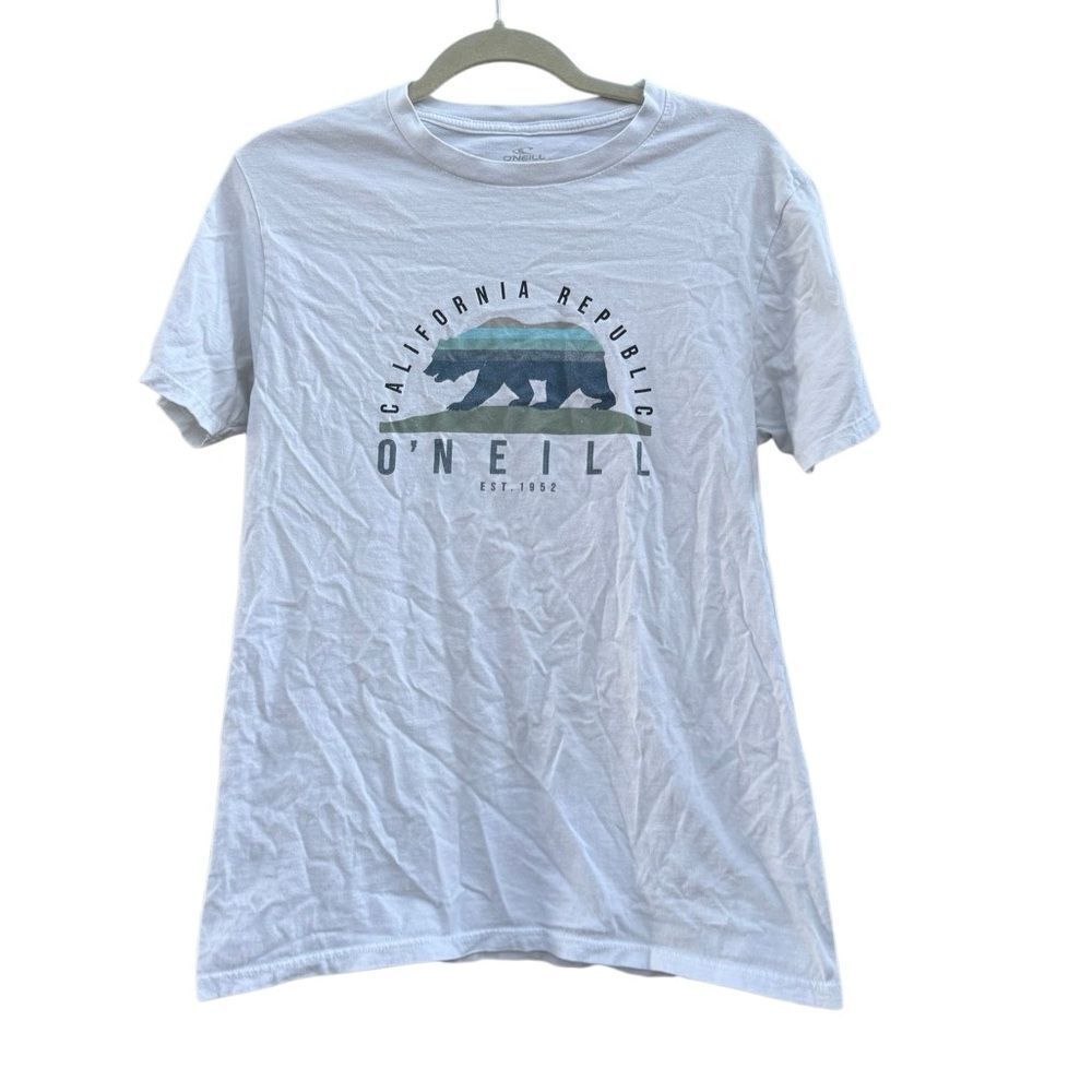 O'Neill California Republic Modern Fit Graphic Short Sleeve T-Shirt White Medium